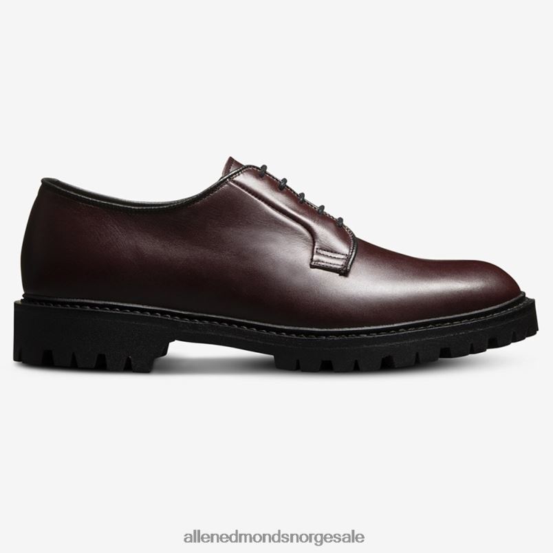 nei Allen Edmonds menn lennon lug derby burgunder skinn 64B6Z105