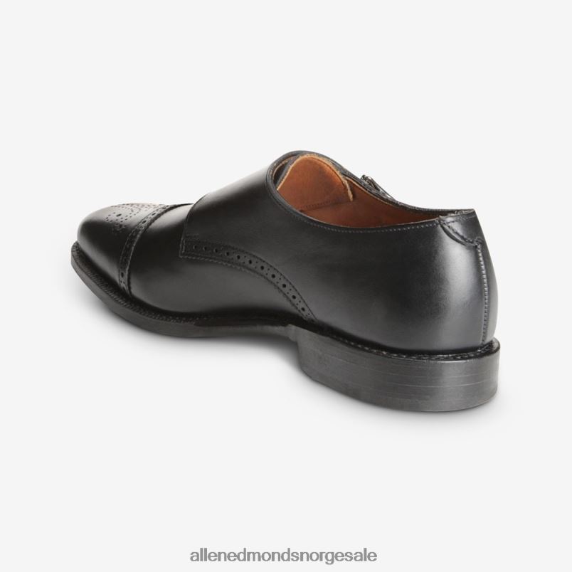 nei Allen Edmonds menn st. johns doble munk-strop-kjolesko svart 64B6Z357