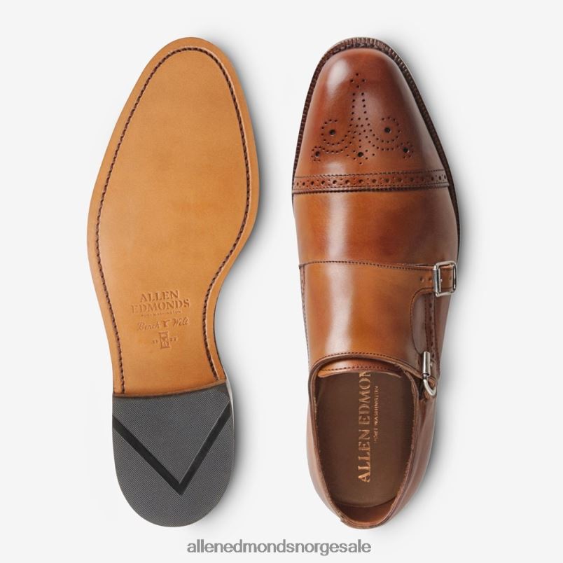 nei Allen Edmonds menn st. johns doble munk-strop-kjolesko valnøtt brun 64B6Z60