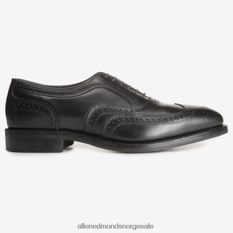 nei Allen Edmonds menn mcallister vingetip oxford dress sko med dainite såle svart 64B6Z354