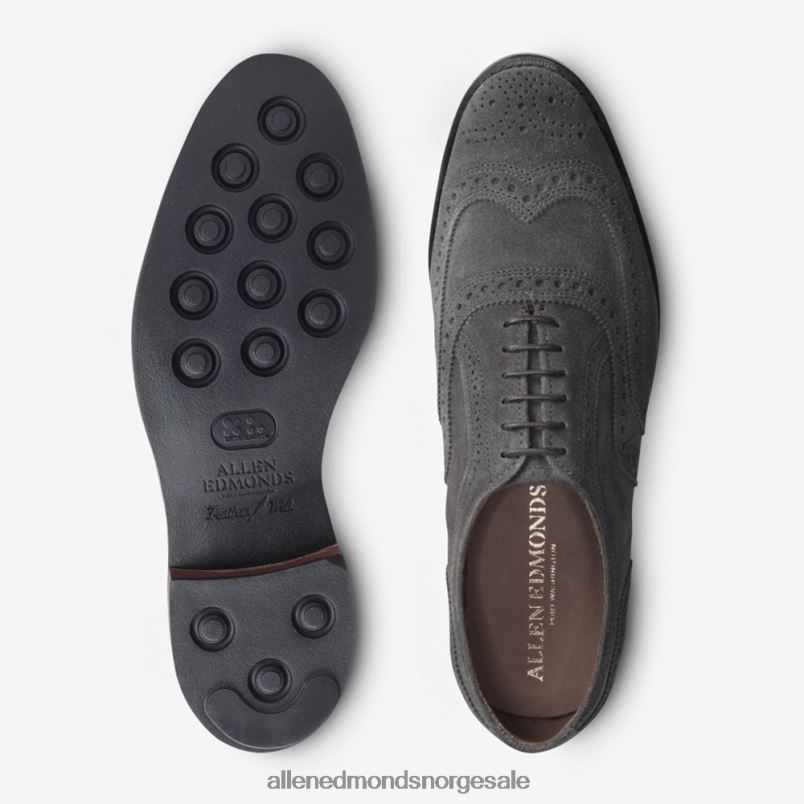 nei Allen Edmonds menn neumok semsket vingetip oxford grå 64B6Z442