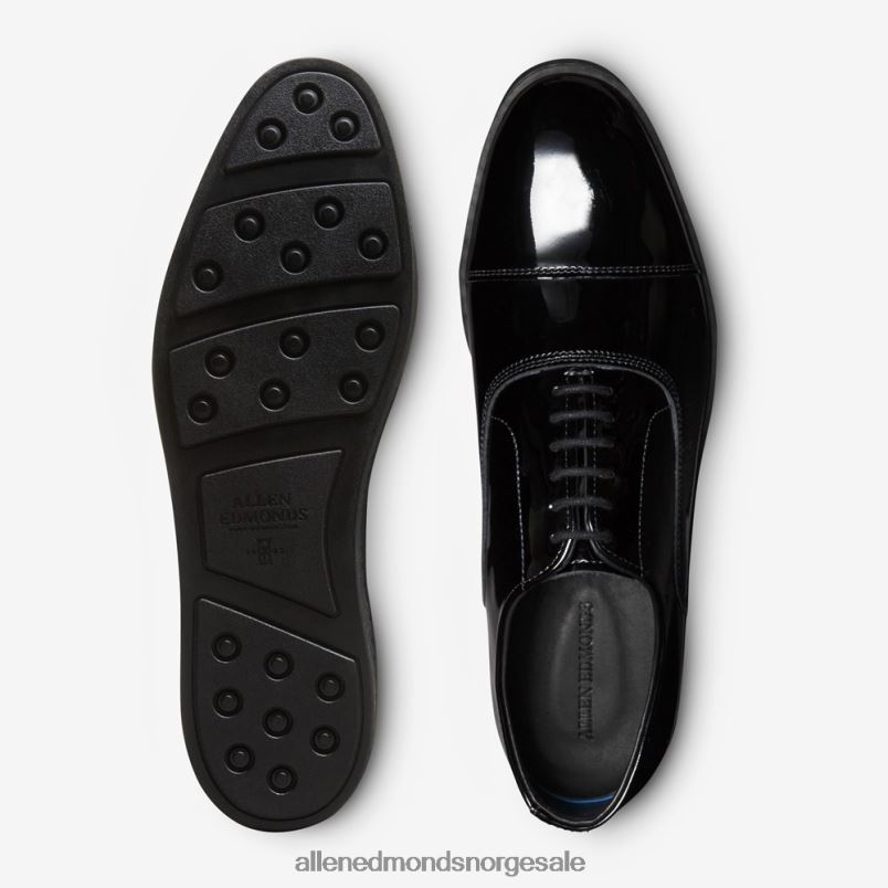 nei Allen Edmonds menn park avenue oxford kjole joggesko svart lakkskinn 64B6Z26