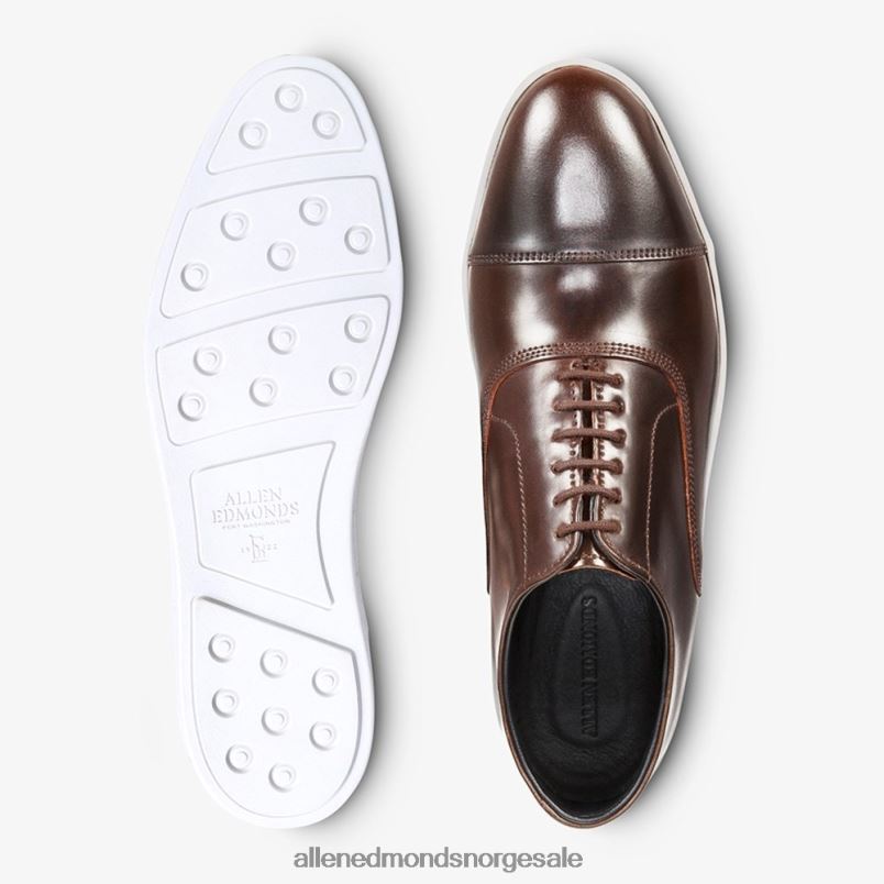 nei Allen Edmonds menn park avenue shell cordovan oxford kjole sneaker brun 64B6Z266