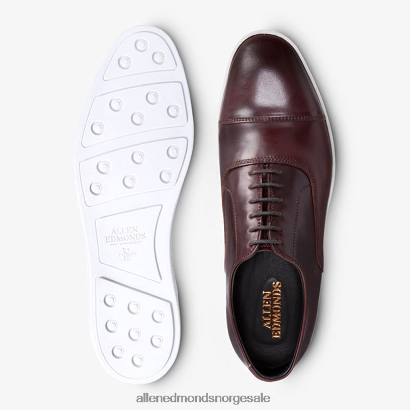 nei Allen Edmonds menn park avenue shell cordovan oxford kjole sneaker burgunder cordovan 64B6Z264