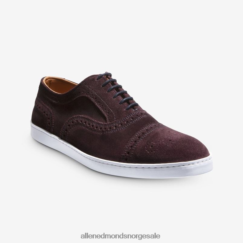 nei Allen Edmonds menn strand oxford joggesko burgunder semsket skinn 64B6Z242