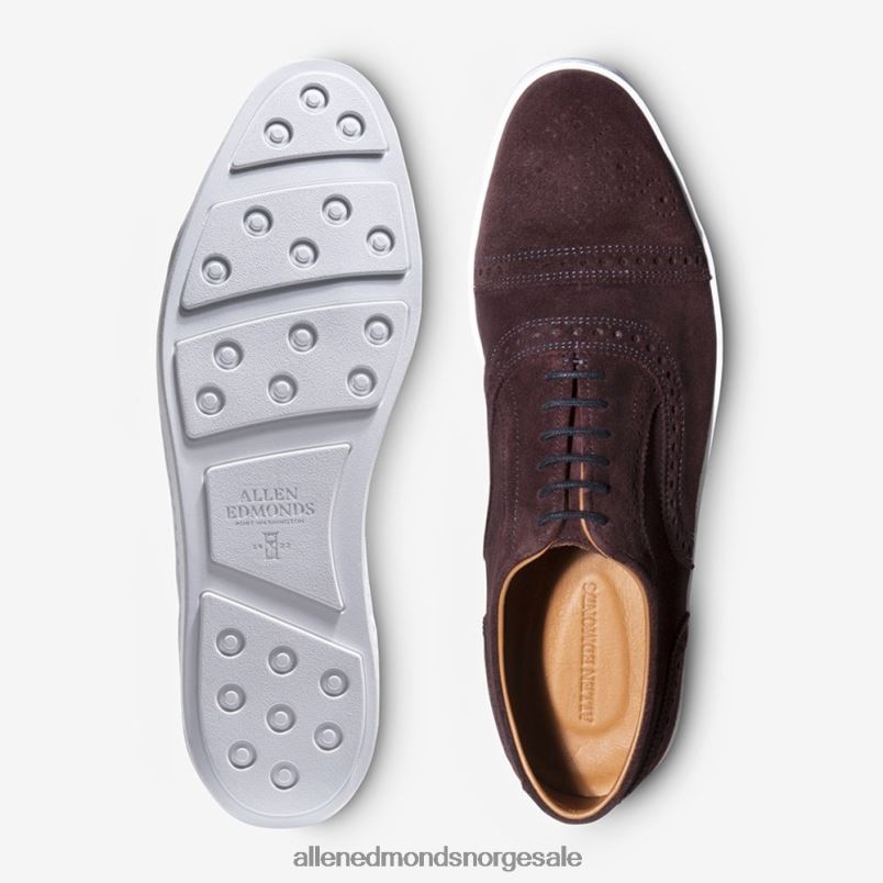 nei Allen Edmonds menn strand oxford joggesko burgunder semsket skinn 64B6Z242