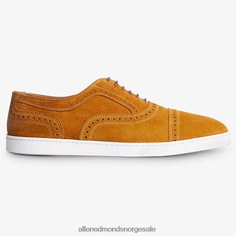 nei Allen Edmonds menn strand oxford joggesko gurkemeie semsket skinn 64B6Z13