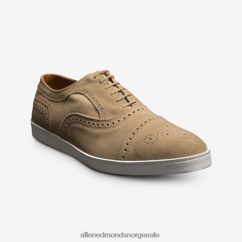 nei Allen Edmonds menn strand oxford sneaker i semsket skinn bein 64B6Z286