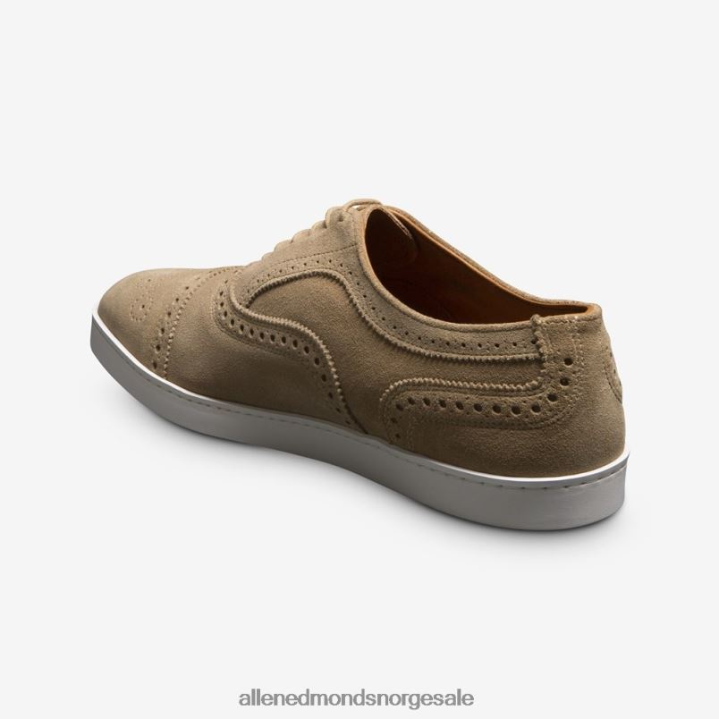 nei Allen Edmonds menn strand oxford sneaker i semsket skinn bein 64B6Z286