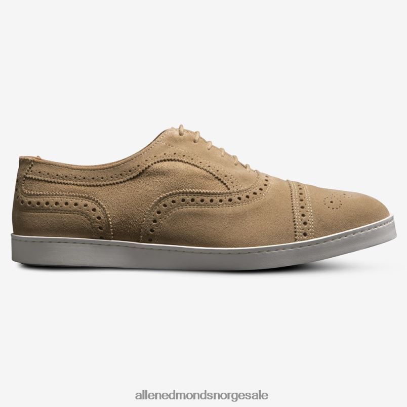 nei Allen Edmonds menn strand oxford sneaker i semsket skinn bein 64B6Z286