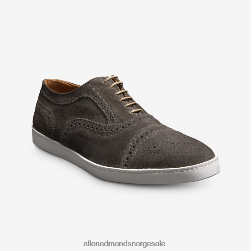 nei Allen Edmonds menn strand oxford sneaker i semsket skinn grå 64B6Z28