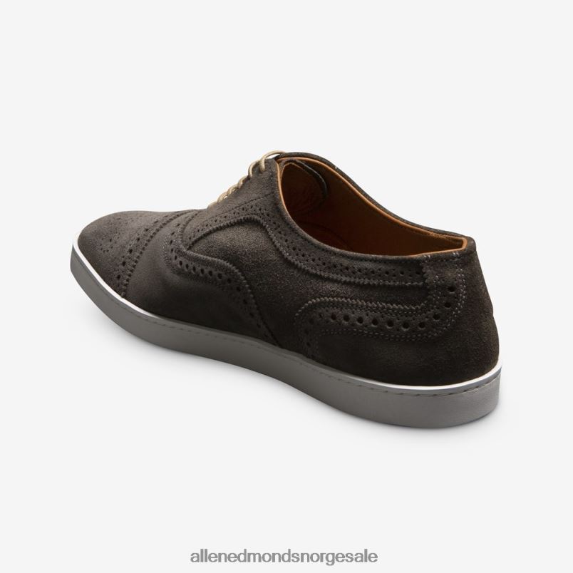nei Allen Edmonds menn strand oxford sneaker i semsket skinn grå 64B6Z28
