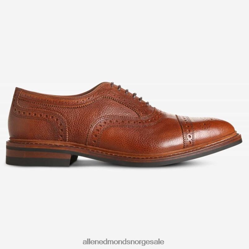 nei Allen Edmonds menn strandmok værbestandig oxford med dainite gummisåle brunt korn 64B6Z233