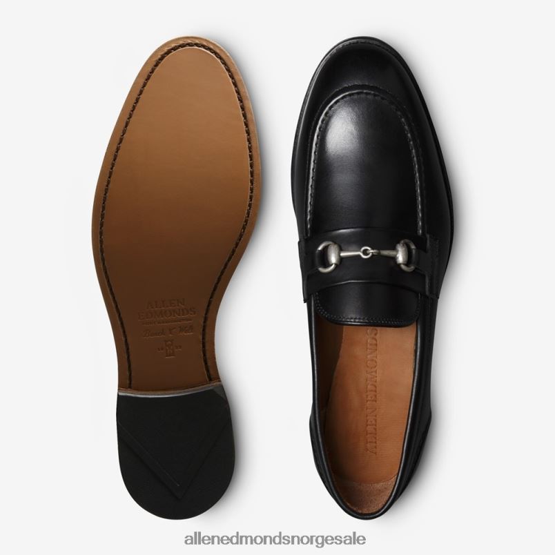 nei Allen Edmonds menn randolph bit loafer Svart lær 64B6Z7