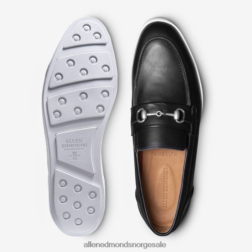 nei Allen Edmonds menn randolph bit slip-on joggesko Svart lær 64B6Z205