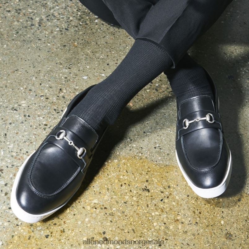 nei Allen Edmonds menn randolph bit slip-on joggesko Svart lær 64B6Z205