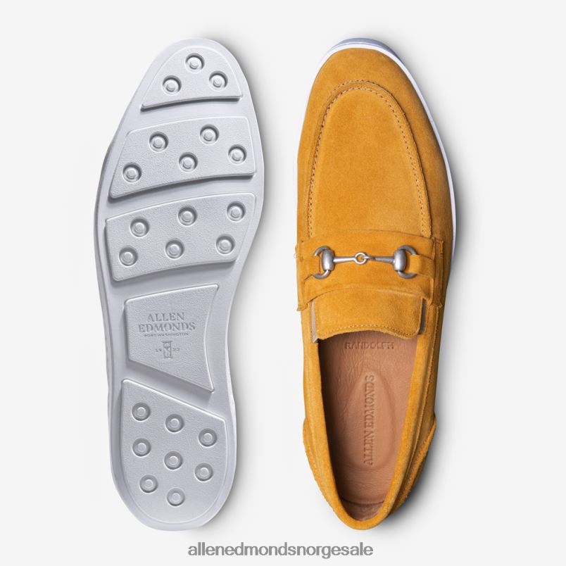nei Allen Edmonds menn randolph bit slip-on joggesko gult semsket skinn 64B6Z203