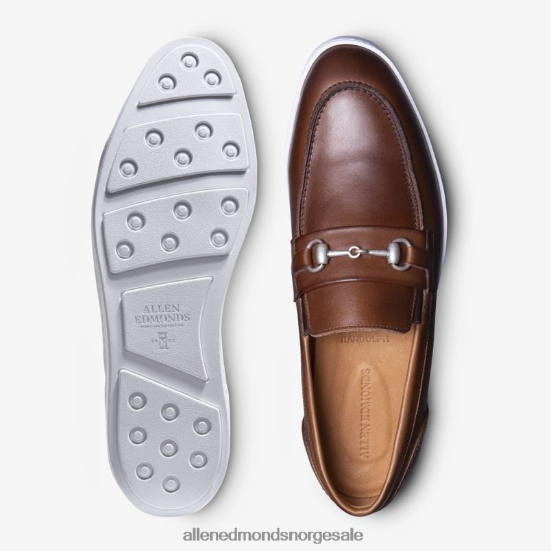nei Allen Edmonds menn randolph bit slip-on joggesko mahogni skinn 64B6Z8