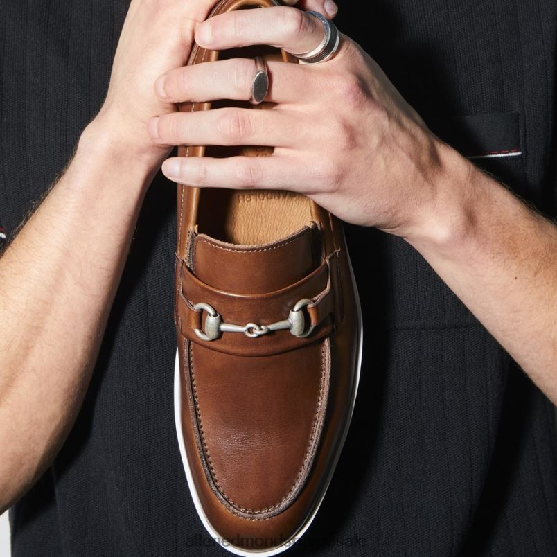 nei Allen Edmonds menn randolph bit slip-on joggesko mahogni skinn 64B6Z8