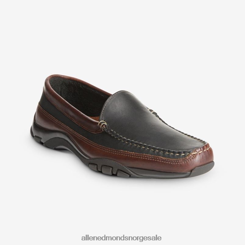 nei Allen Edmonds menn boulder venetiansk kjøring mokkasin svart med brun kant 64B6Z68