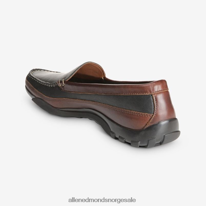 nei Allen Edmonds menn boulder venetiansk kjøring mokkasin svart med brun kant 64B6Z68