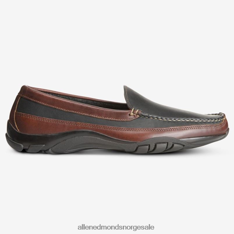 nei Allen Edmonds menn boulder venetiansk kjøring mokkasin svart med brun kant 64B6Z68