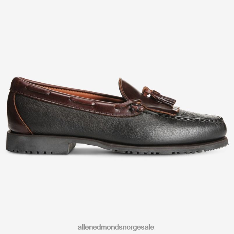 nei Allen Edmonds menn nashua dusk loafer svart brun 64B6Z440
