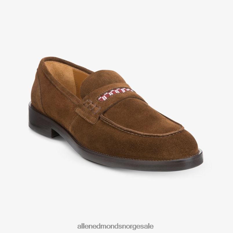 nei Allen Edmonds menn bolama penny loafer i semsket skinn fra Armando cabral brun 64B6Z125