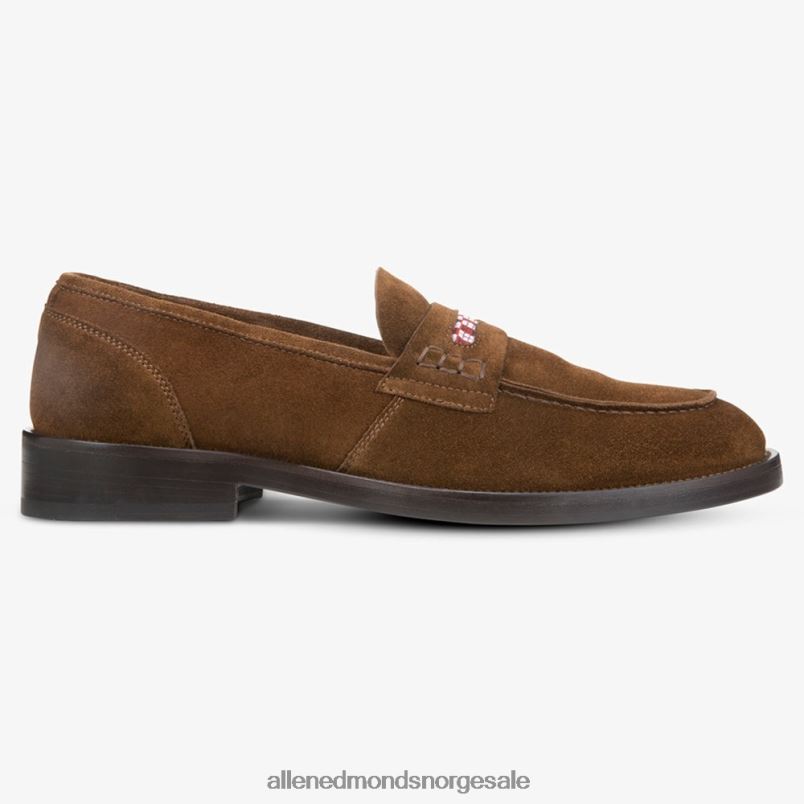 nei Allen Edmonds menn bolama penny loafer i semsket skinn fra Armando cabral brun 64B6Z125