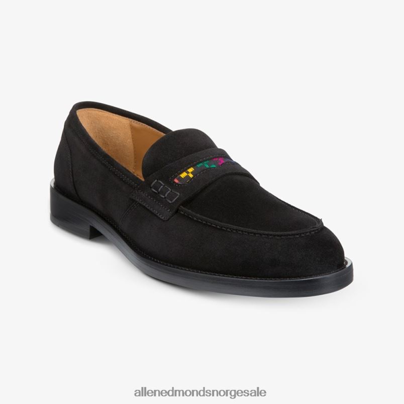 nei Allen Edmonds menn bolama penny loafer i semsket skinn fra Armando cabral svart 64B6Z464
