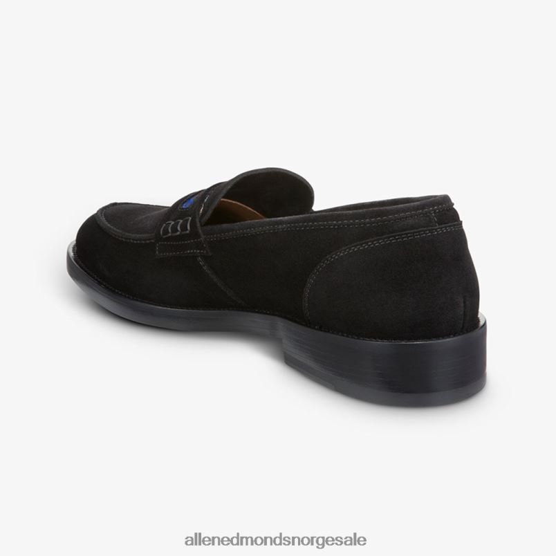 nei Allen Edmonds menn bolama penny loafer i semsket skinn fra Armando cabral svart 64B6Z464