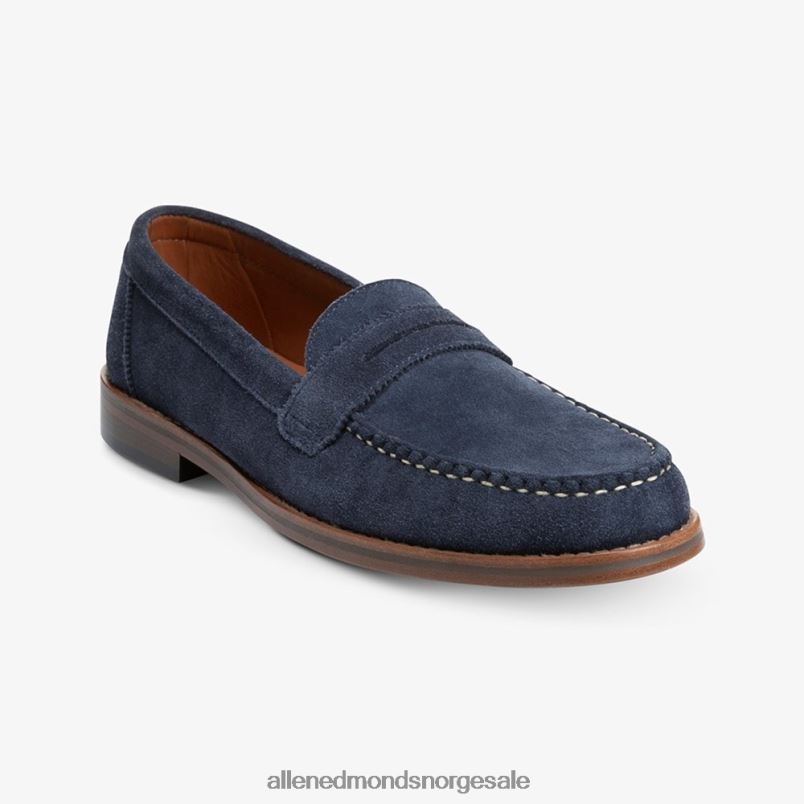 nei Allen Edmonds menn dylan penny loafer marineblå semsket skinn 64B6Z350