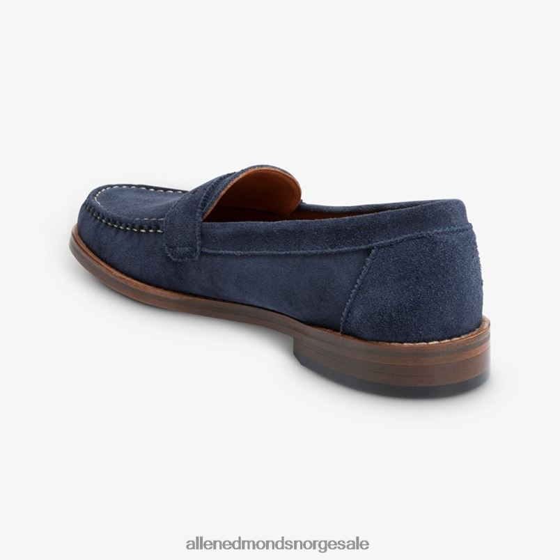 nei Allen Edmonds menn dylan penny loafer marineblå semsket skinn 64B6Z350