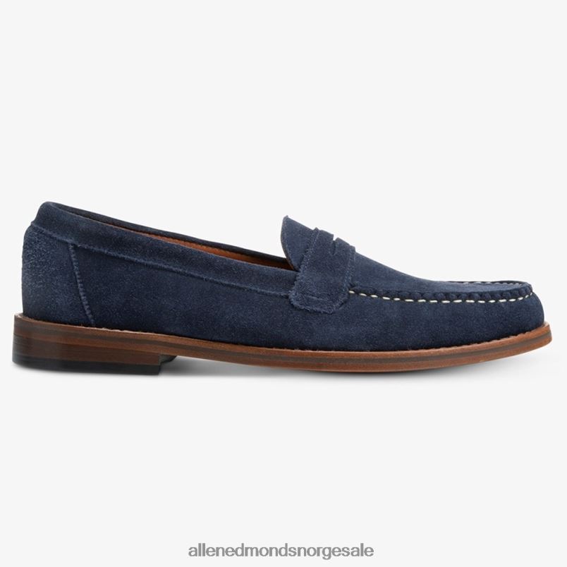 nei Allen Edmonds menn dylan penny loafer marineblå semsket skinn 64B6Z350