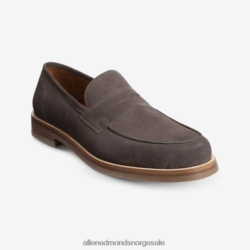 nei Allen Edmonds menn newton penny loafer grå semsket skinn 64B6Z383