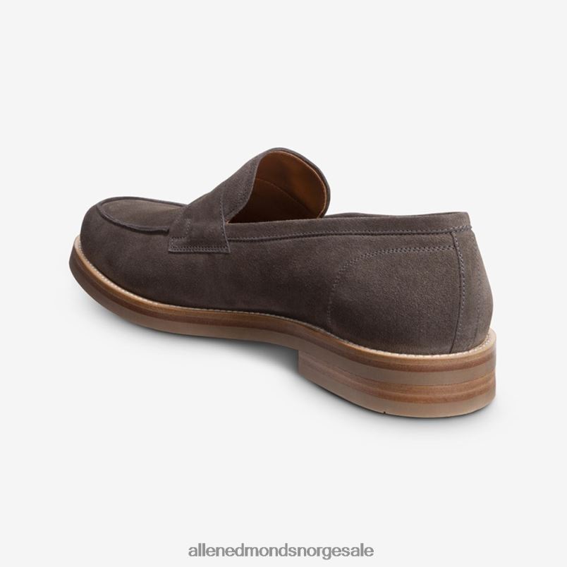 nei Allen Edmonds menn newton penny loafer grå semsket skinn 64B6Z383