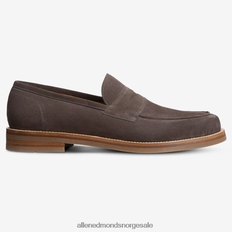 nei Allen Edmonds menn newton penny loafer grå semsket skinn 64B6Z383