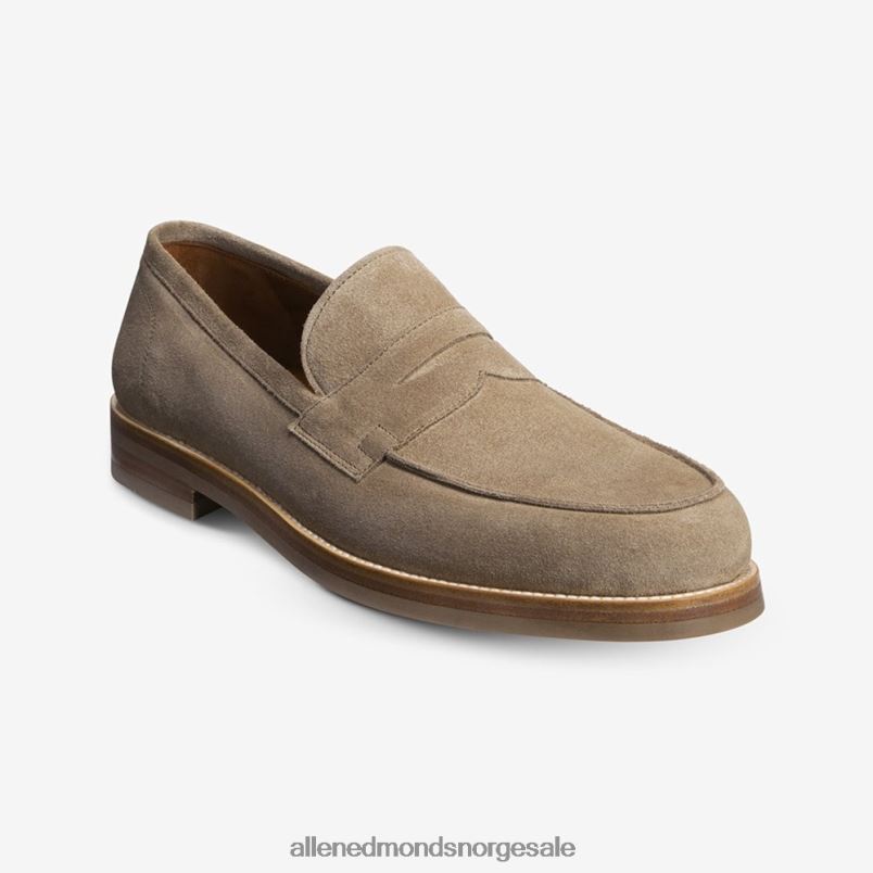 nei Allen Edmonds menn newton penny loafer taupe semsket skinn 64B6Z382