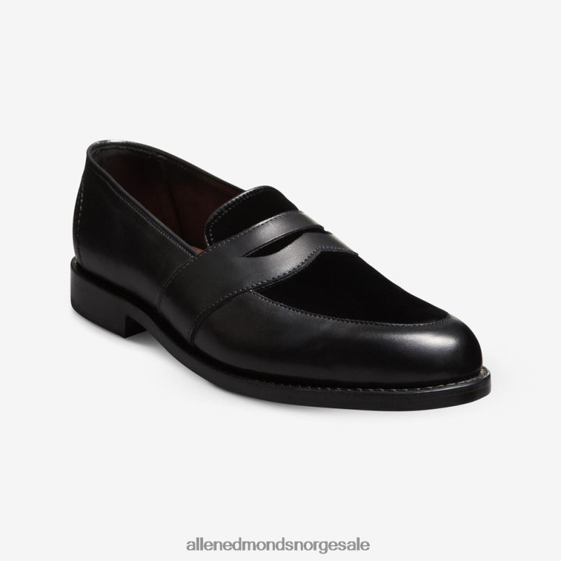 nei Allen Edmonds menn randolph penny loafer Svart velvet 64B6Z17