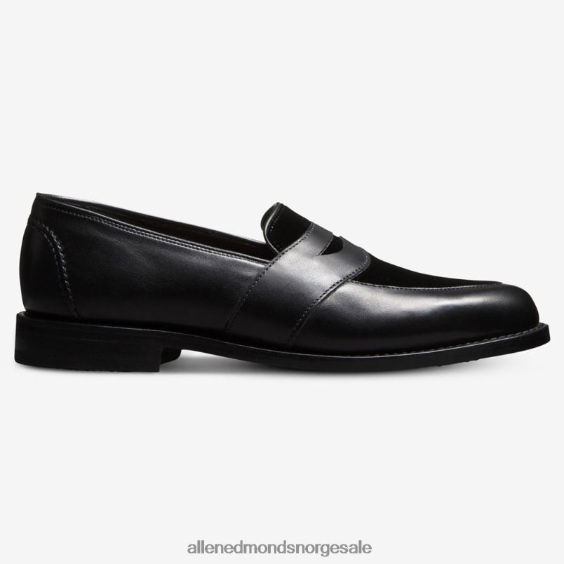 nei Allen Edmonds menn randolph penny loafer Svart velvet 64B6Z17