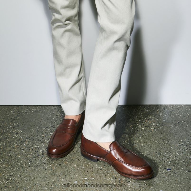 nei Allen Edmonds menn randolph penny loafer kaffe brun 64B6Z3