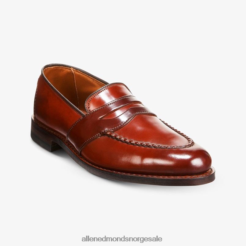 nei Allen Edmonds menn randolph shell cordovan penny loafer chili cordovan 64B6Z302