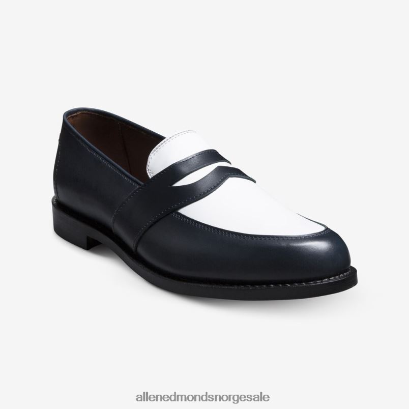 nei Allen Edmonds menn randolph tilskuer penny loafer marine/hvitt skinn 64B6Z171