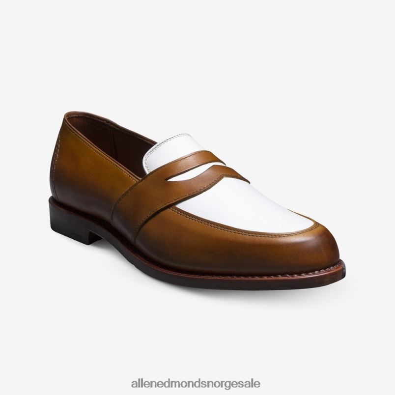 nei Allen Edmonds menn randolph tilskuer penny loafer valnøtt/hvitt skinn 64B6Z6