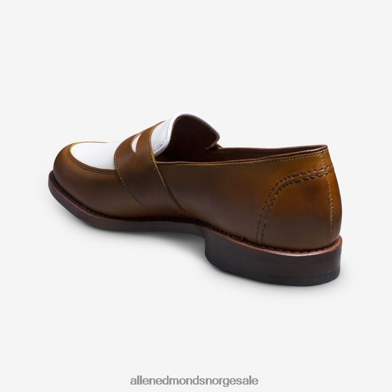 nei Allen Edmonds menn randolph tilskuer penny loafer valnøtt/hvitt skinn 64B6Z6