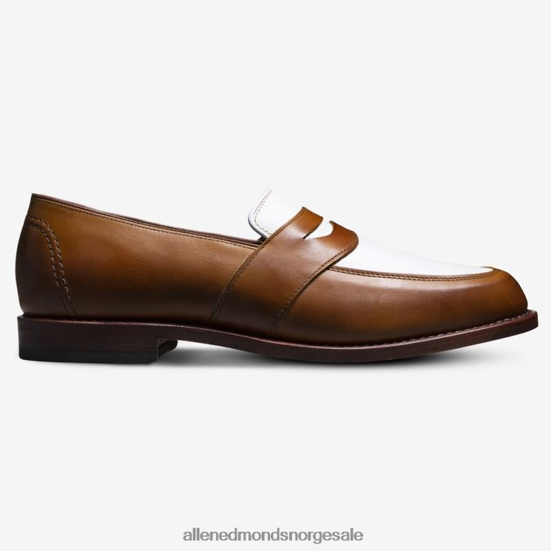 nei Allen Edmonds menn randolph tilskuer penny loafer valnøtt/hvitt skinn 64B6Z6