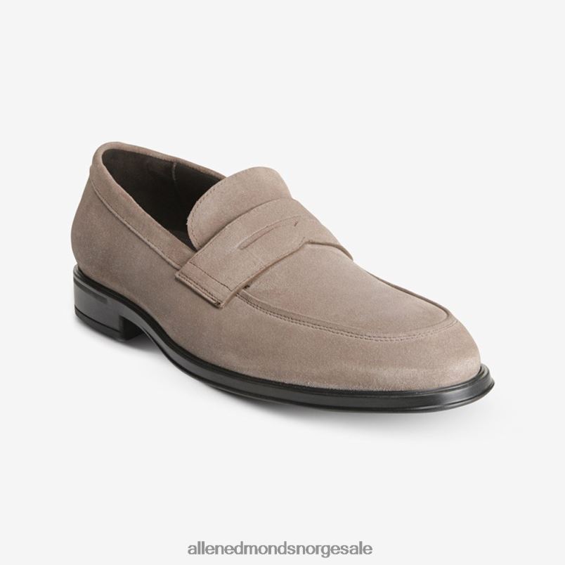 nei Allen Edmonds menn salerno penny loafer i semsket skinn grå 64B6Z99