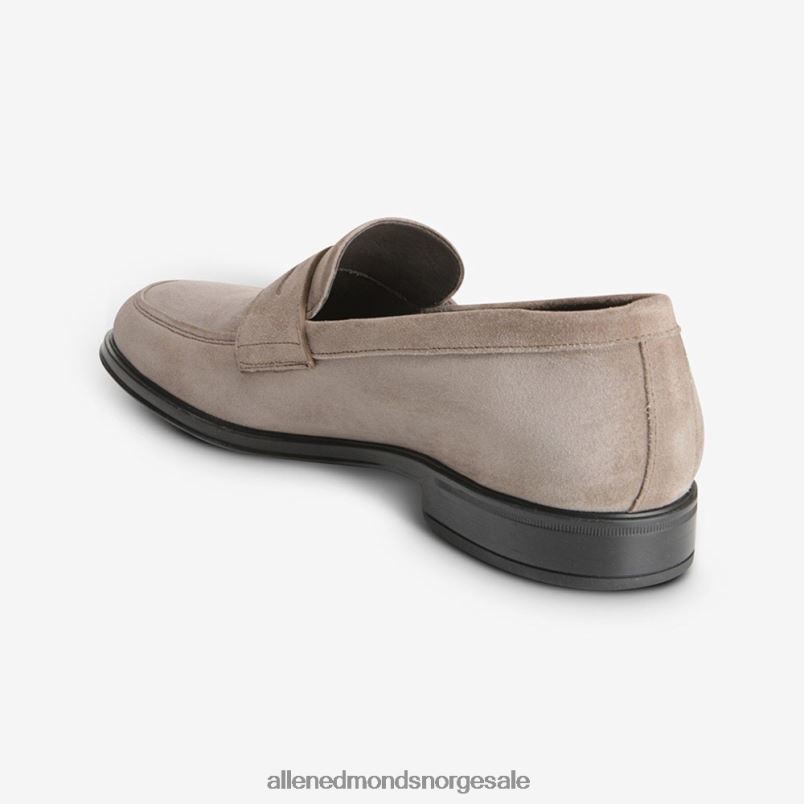 nei Allen Edmonds menn salerno penny loafer i semsket skinn grå 64B6Z99