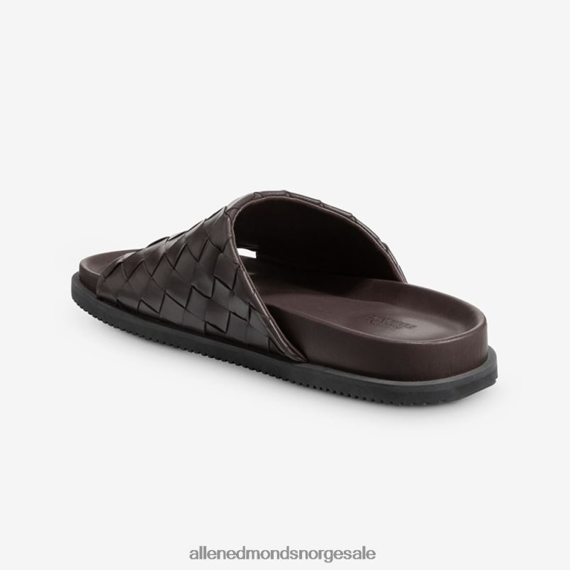 nei Allen Edmonds menn del mar vevd sandal mørkebrun 64B6Z460