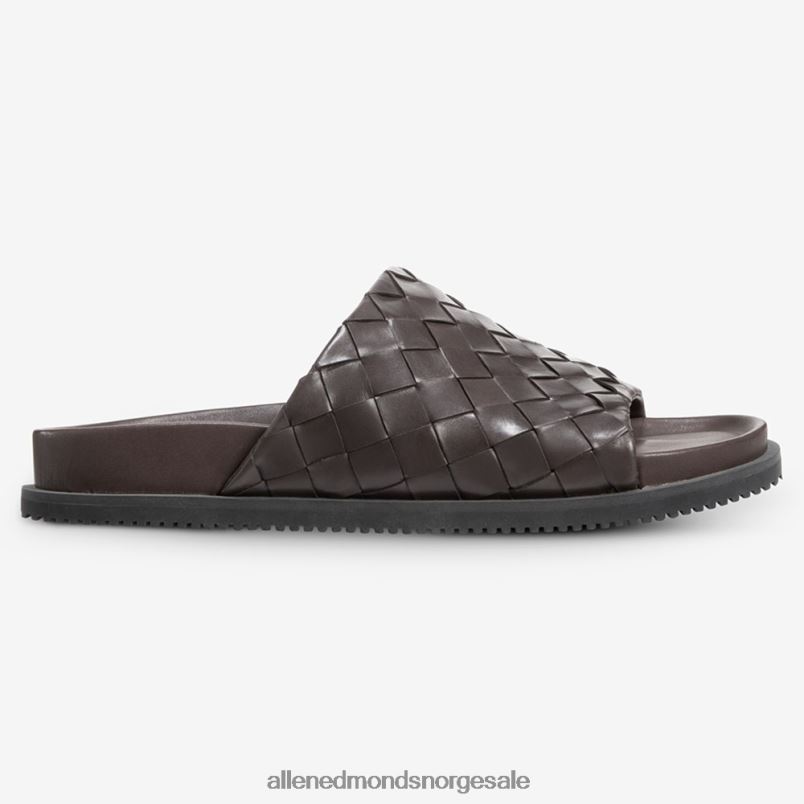 nei Allen Edmonds menn del mar vevd sandal mørkebrun 64B6Z460